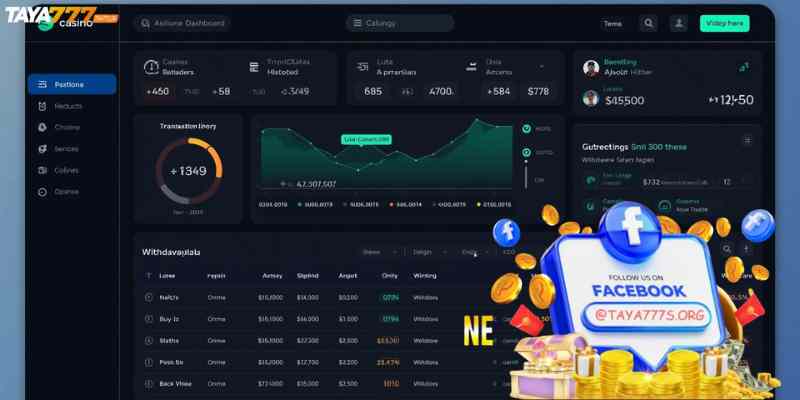    Example interface of a fast withdrawal casino dashboard.