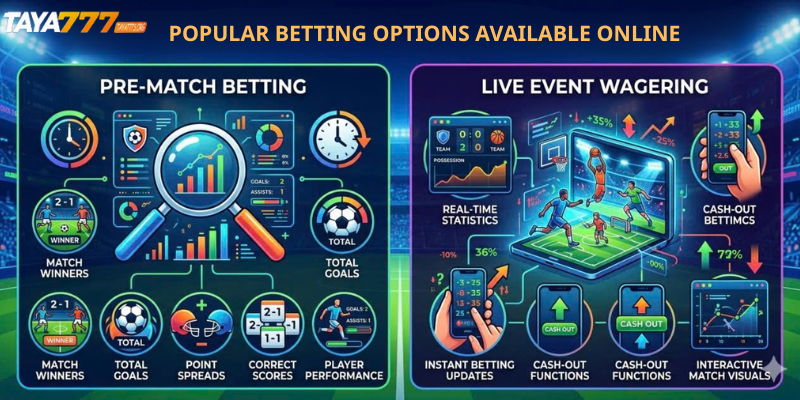 Popular Betting Options Available Online